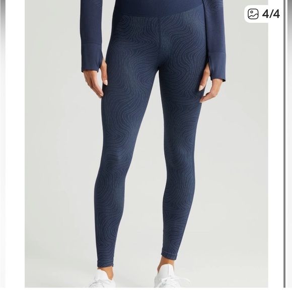 Zella Pants - Zella Seamless Jacquard Base Layer Leggings